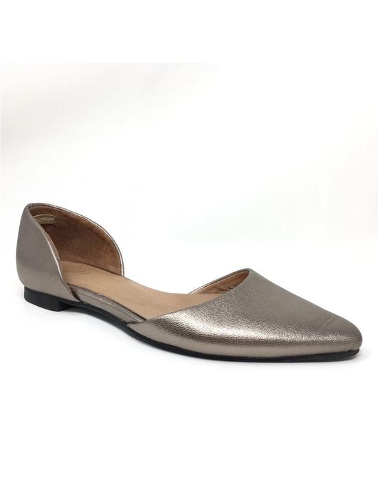 J JILL ‘Ida’ s7 bronze leather D\'Orsay Flat-look brand new